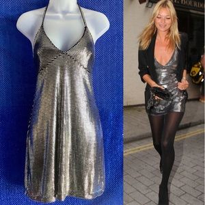 Paco Rabanne Kate Moss Silver dress